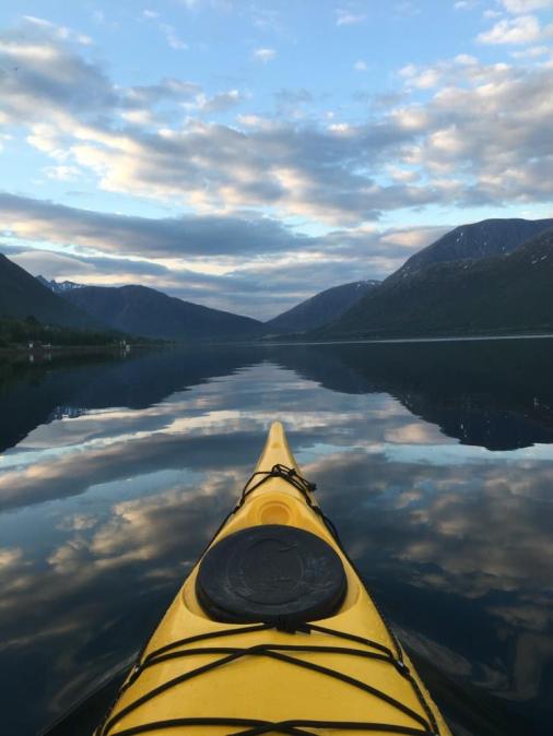 kayak reflection